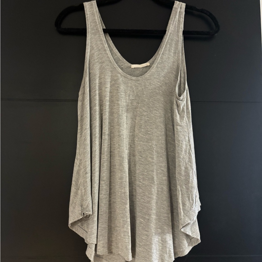Stella Luce Gray Asymmetrical Tank Top
